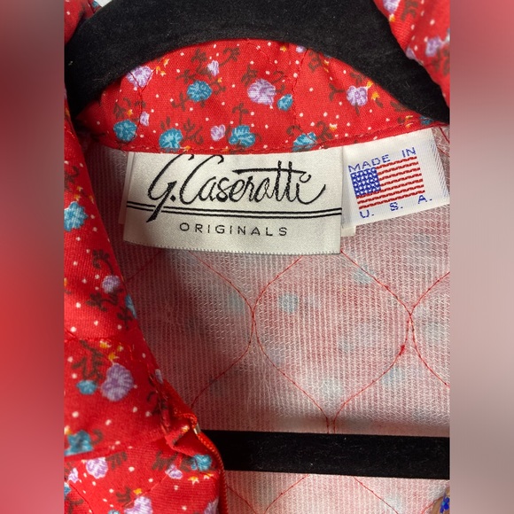 G. Caserotti Quilted Floral Jumpsuit Vintage XS - Picture 7 of 17